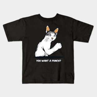 Cat Meme Punch T-Shirt Kids T-Shirt